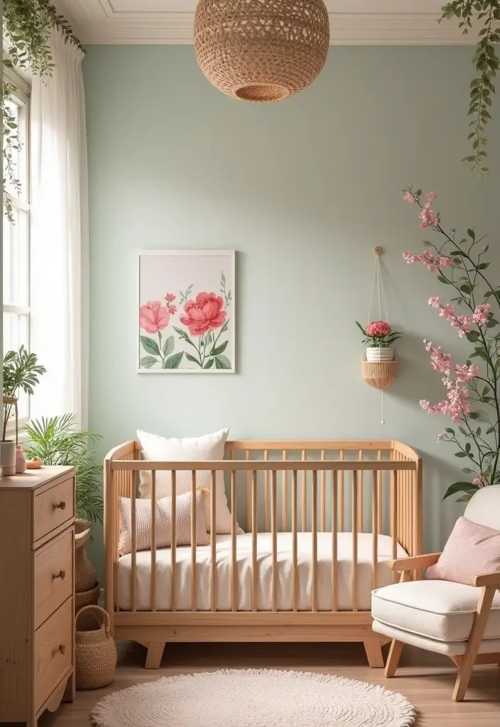 25 Beautiful Nursery Ideas That Parents Are Saving Right Now 14 25 Beautiful Nursery Ideas That Parents Are Saving Right Now - 14. Garden Party Theme