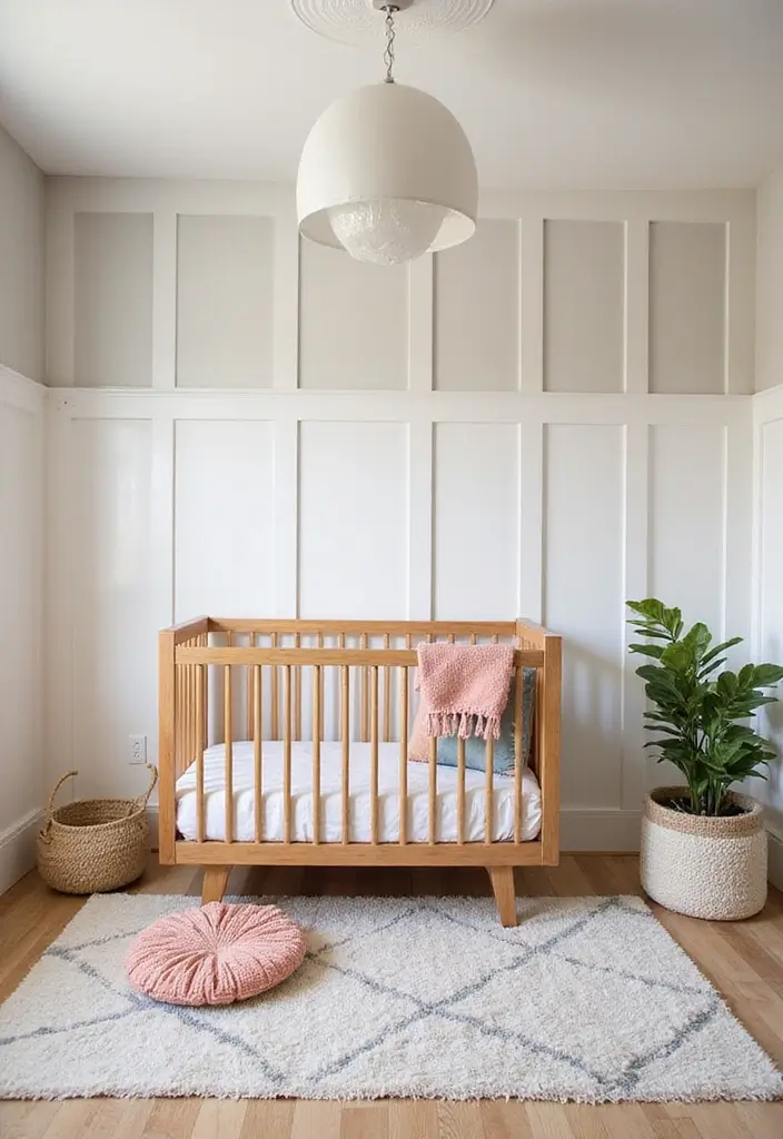 25 Board and Batten Nursery Wall Ideas That Add Texture 12 25 Board and Batten Nursery Wall Ideas That Add Texture - 12. Soft Neutrals