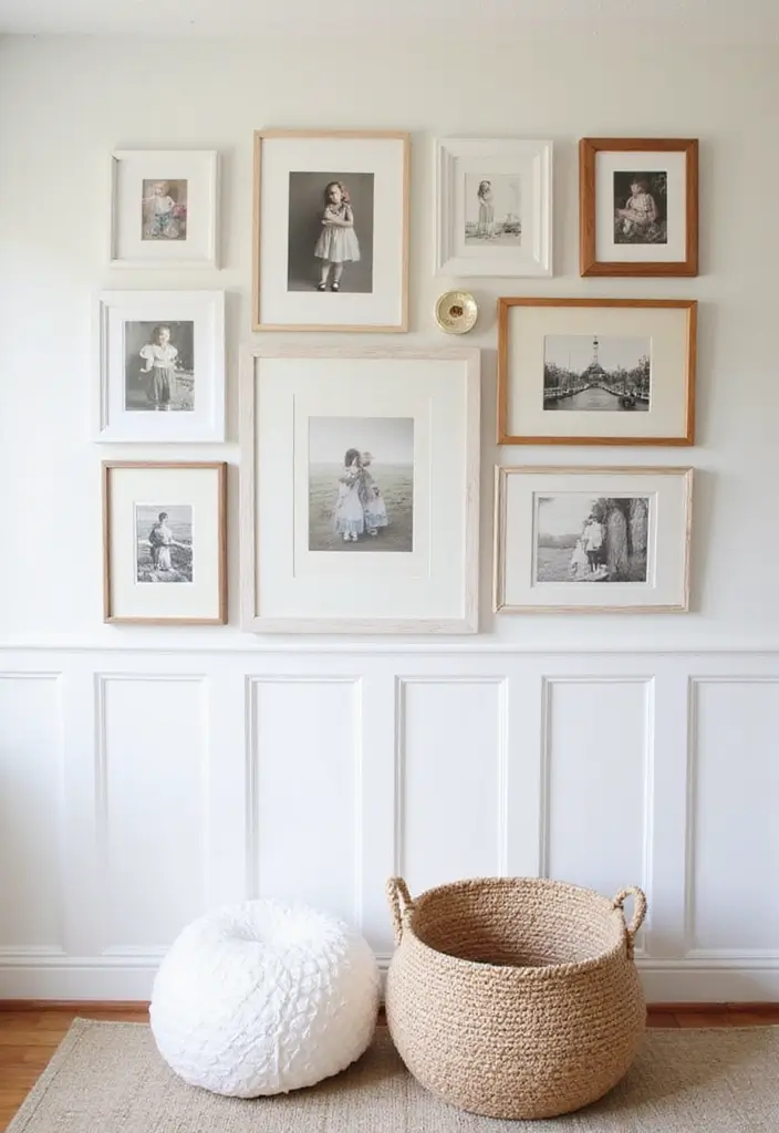 25 Board and Batten Nursery Wall Ideas That Add Texture 18 25 Board and Batten Nursery Wall Ideas That Add Texture - 18. Create a Gallery Wall