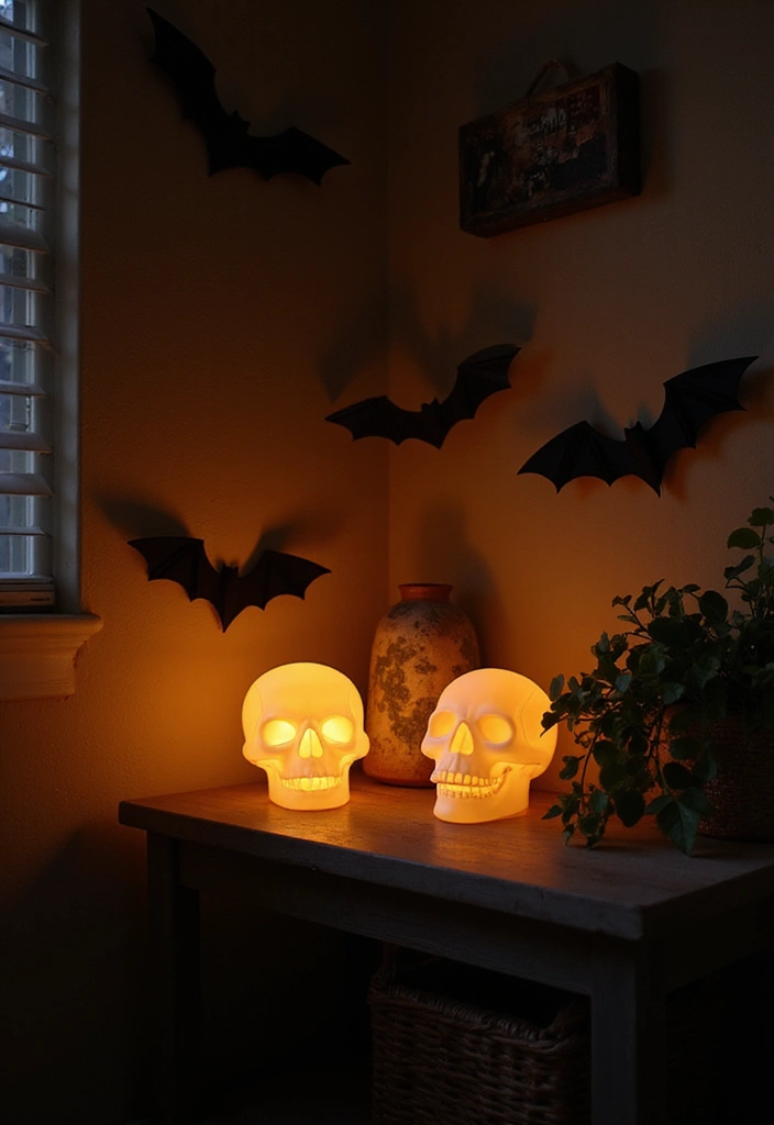 25 Gothic Nursery Inspirations That Look Bold and Unique - 5. Spooky Nightlight Options