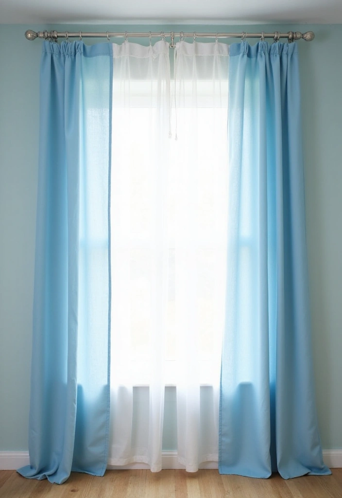 25 Light Blue Nursery Ideas That Create a Soothing Space 4 25 Light Blue Nursery Ideas That Create a Soothing Space - 4. Light Blue Curtains or Blinds