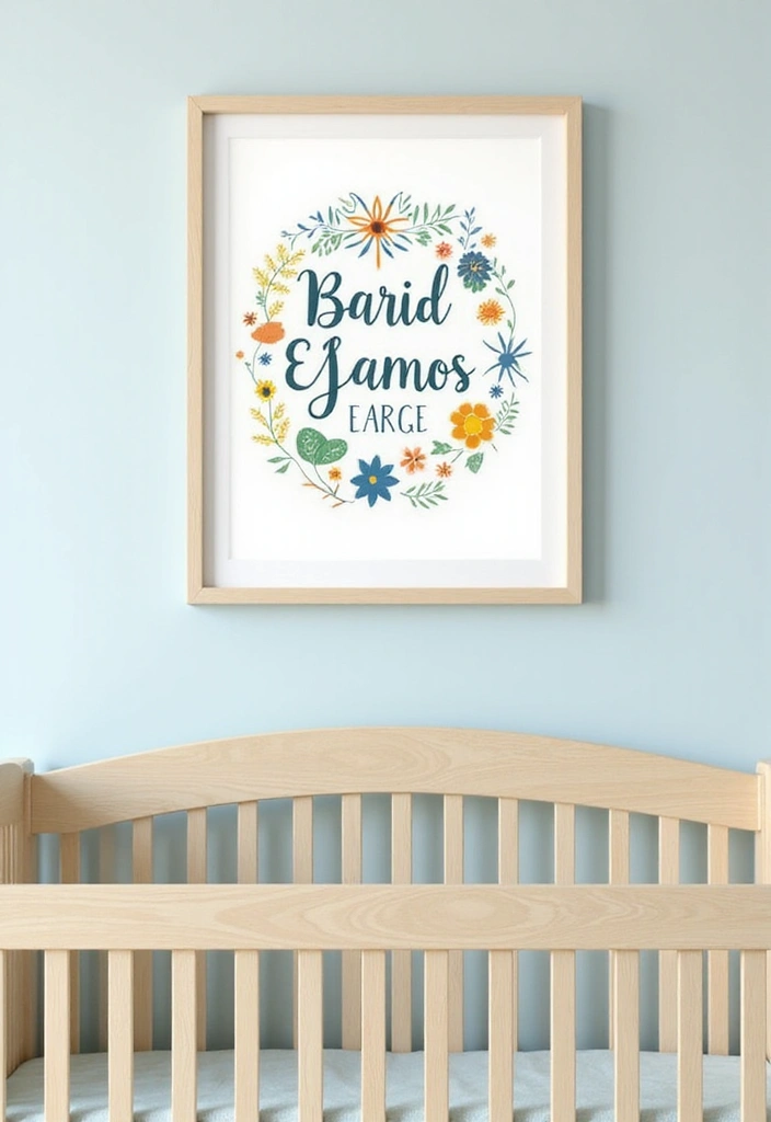 25 Nursery Picture Ideas That Add Personality to the Walls 1 25 Nursery Picture Ideas That Add Personality to the Walls - 1. Personalized Name Art