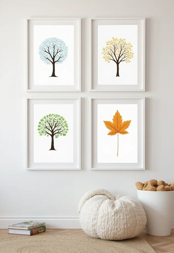 25 Nursery Picture Ideas That Add Personality to the Walls 11 25 Nursery Picture Ideas That Add Personality to the Walls - 11. Seasonal Artwork