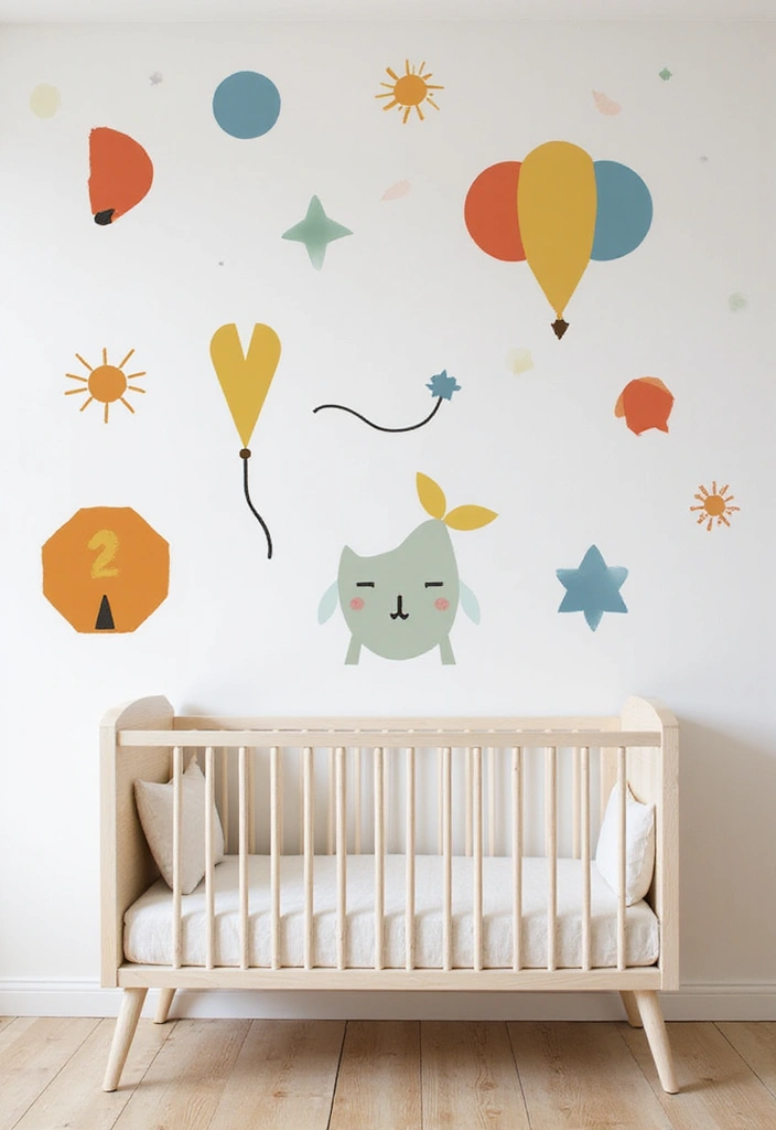 25 Nursery Picture Ideas That Add Personality to the Walls 19 25 Nursery Picture Ideas That Add Personality to the Walls - 19. Playful Geometric Designs