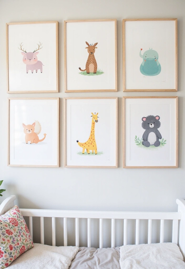 25 Nursery Picture Ideas That Add Personality to the Walls 2 25 Nursery Picture Ideas That Add Personality to the Walls - 2. Whimsical Animal Prints