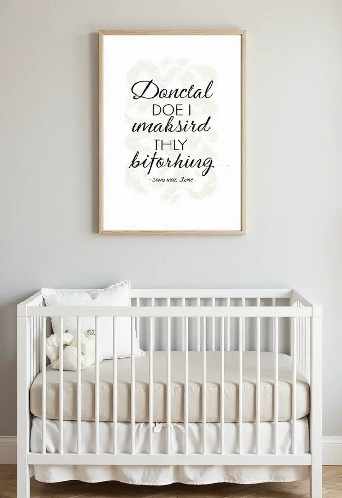 25 Nursery Picture Ideas That Add Personality to the Walls 3 25 Nursery Picture Ideas That Add Personality to the Walls - 3. Inspirational Quote Art