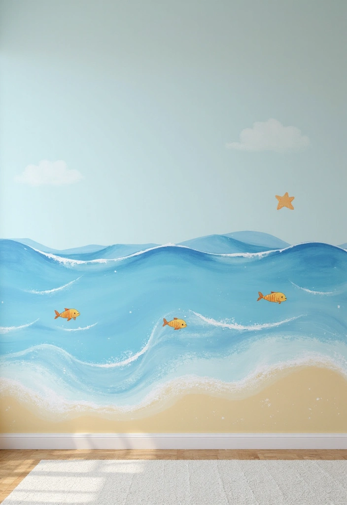 25 Ocean Nursery Ideas That Bring Coastal Calm Inside 1 25 Ocean Nursery Ideas That Bring Coastal Calm Inside - 1. Serene Seascape Murals