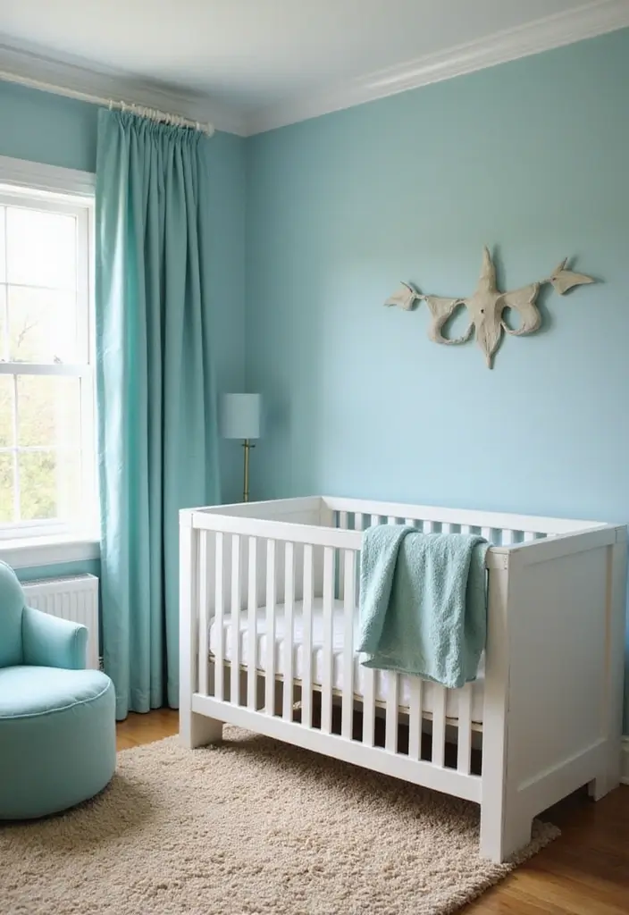 25 Ocean Nursery Ideas That Bring Coastal Calm Inside 6 25 Ocean Nursery Ideas That Bring Coastal Calm Inside - 6. Beachy Color Palette