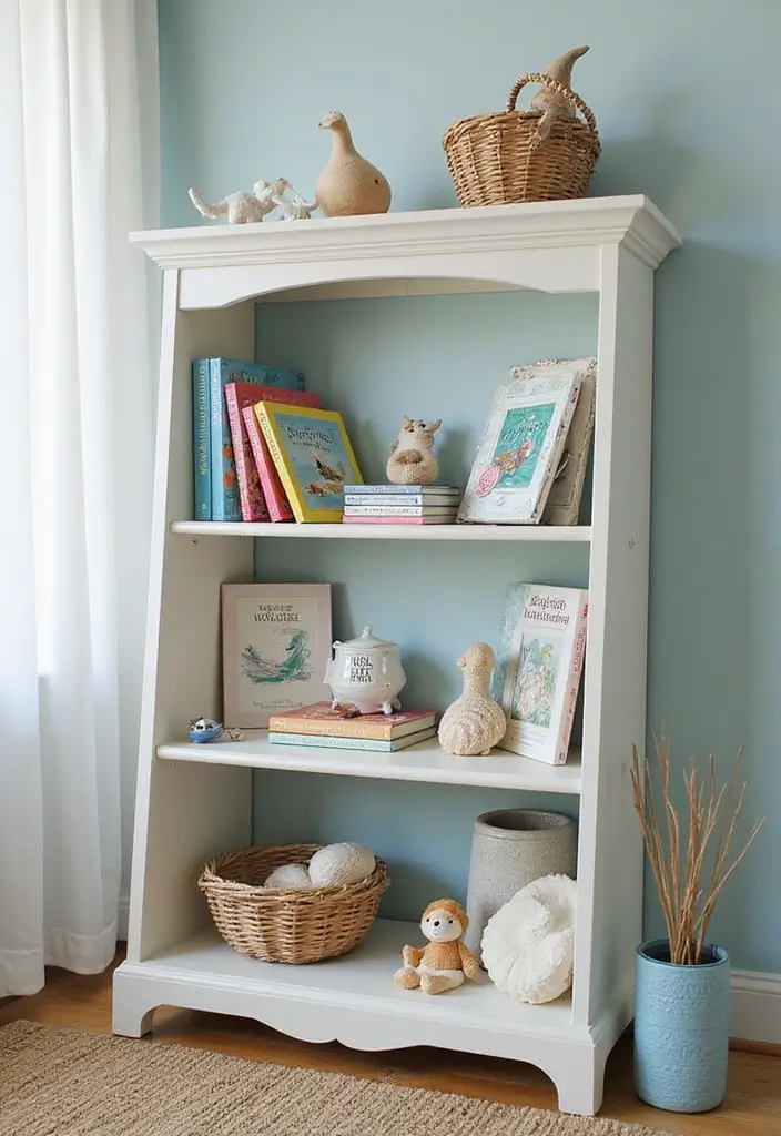 25 Ocean Nursery Ideas That Bring Coastal Calm Inside 8 25 Ocean Nursery Ideas That Bring Coastal Calm Inside - 8. Coastal-Themed Bookshelf