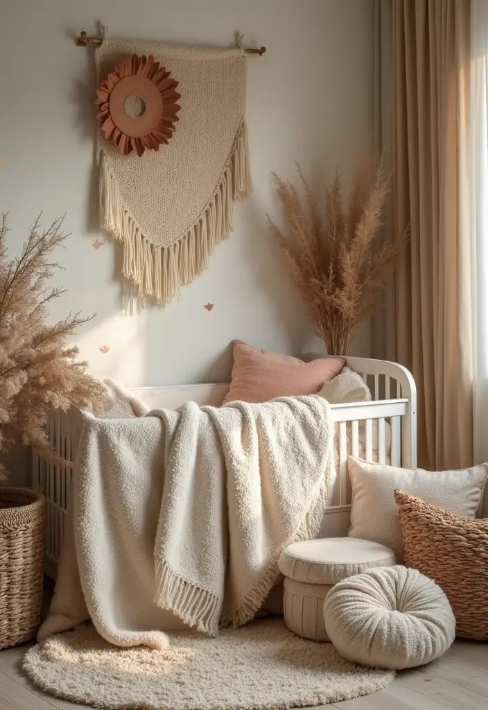 25 Western Nursery Ideas That Look Unique and Cozy 14 25 Western Nursery Ideas That Look Unique and Cozy - 14. Cozy Textiles