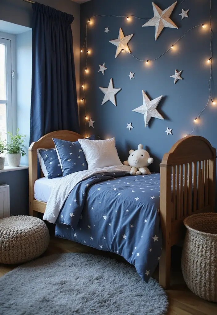 25 Western Nursery Ideas That Look Unique and Cozy 21 25 Western Nursery Ideas That Look Unique and Cozy - 21. Starry Night Themes