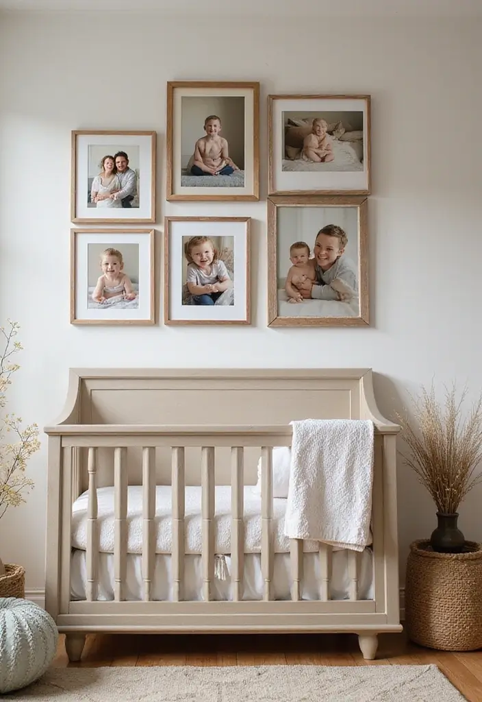 25 Western Nursery Ideas That Look Unique and Cozy 25 25 Western Nursery Ideas That Look Unique and Cozy - 25. Family Photos in Rustic Frames