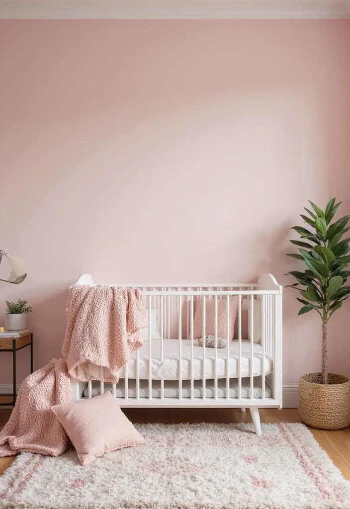 27 Blush Pink Nursery Inspirations That Are Sweet and Soft 9 27 Blush Pink Nursery Inspirations That Are Sweet and Soft - 9. Soft Textiles