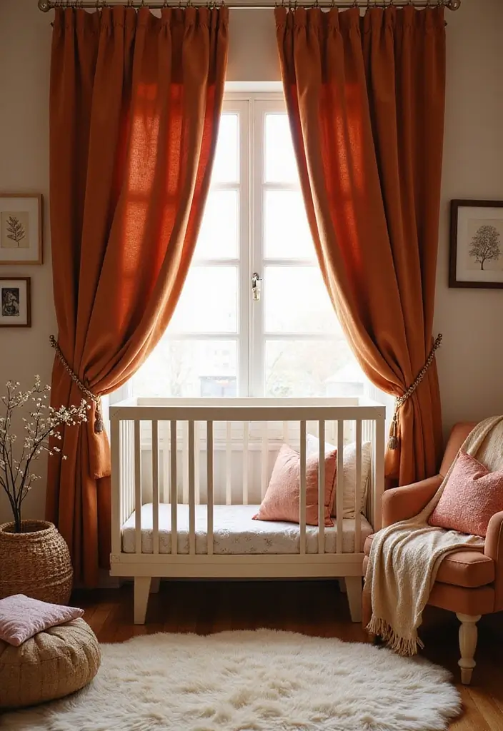 27 Curtains in Nursery Inspirations That Complete the Look - 18. Soft Velvet Curtains