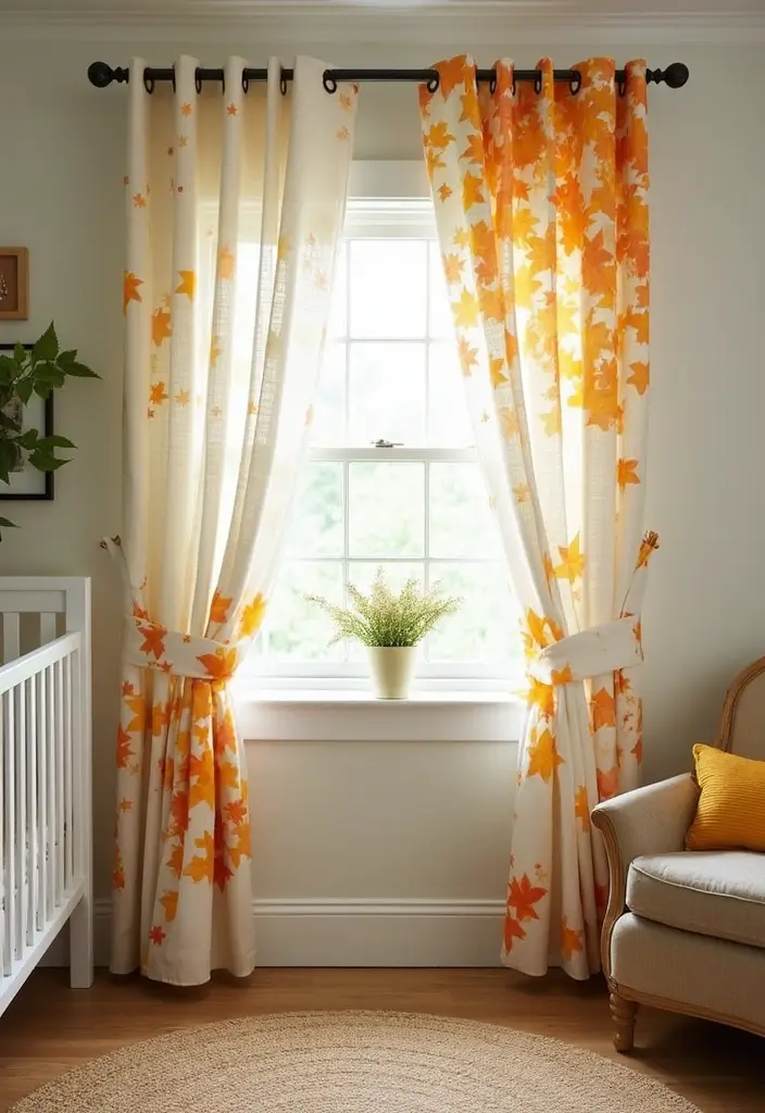 27 Curtains in Nursery Inspirations That Complete the Look - 21. Seasonal Switch Curtains