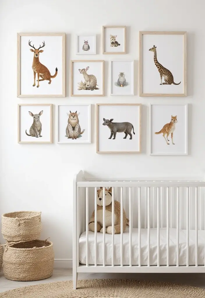 27 Jungle Nursery Inspirations That Kids Will Love Growing Up In 2 27 Jungle Nursery Inspirations That Kids Will Love Growing Up In - 2. Whimsical Animal Art Prints