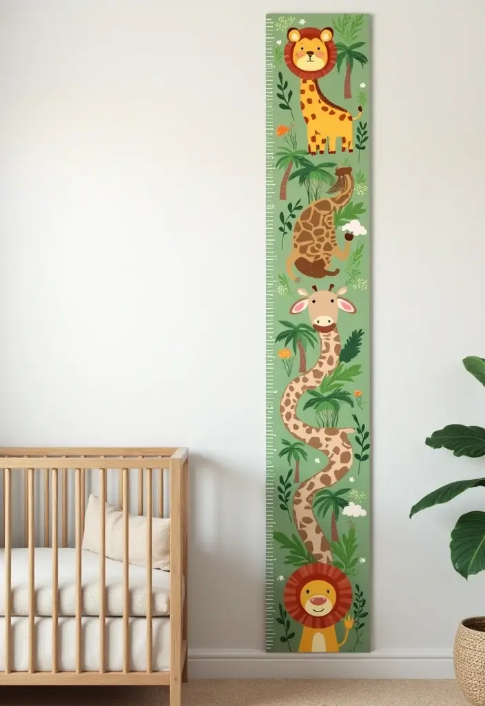 27 Jungle Nursery Inspirations That Kids Will Love Growing Up In 20 27 Jungle Nursery Inspirations That Kids Will Love Growing Up In - 20. Customizable Growth Charts