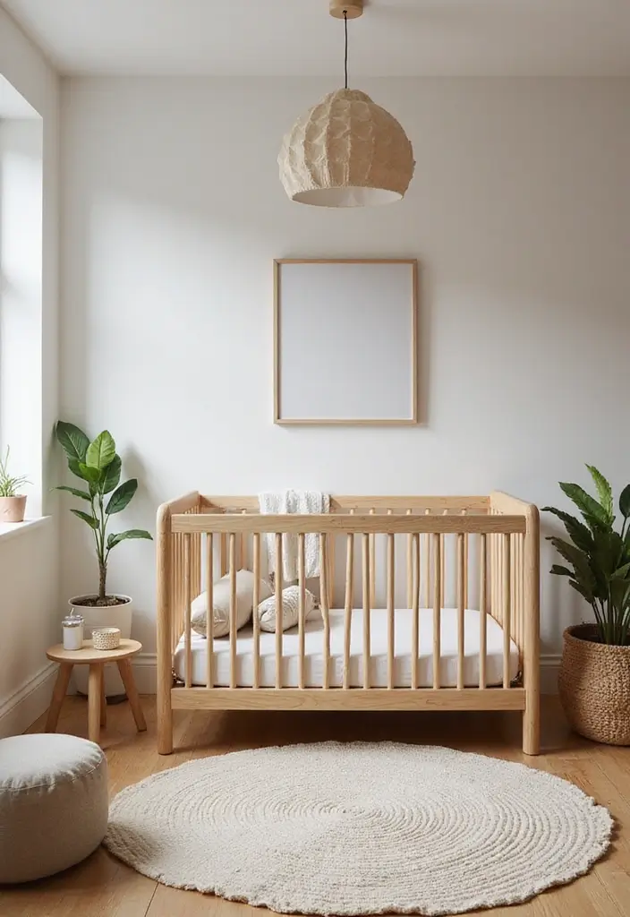 27 Jungle Nursery Inspirations That Kids Will Love Growing Up In 3 27 Jungle Nursery Inspirations That Kids Will Love Growing Up In - 3. Natural Wood Crib and Furniture