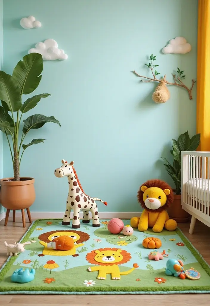 27 Jungle Nursery Inspirations That Kids Will Love Growing Up In 4 27 Jungle Nursery Inspirations That Kids Will Love Growing Up In - 4. Jungle-Inspired Play Mats