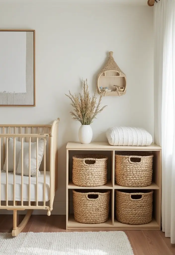 27 Jungle Nursery Inspirations That Kids Will Love Growing Up In 9 27 Jungle Nursery Inspirations That Kids Will Love Growing Up In - 9. Nature-Inspired Storage Solutions