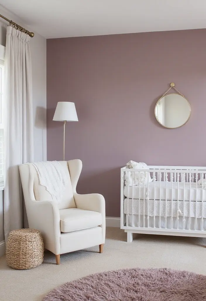 27 Moody Nursery Inspirations That Look Stylish and Calm - 5. Moody Mauve Magic