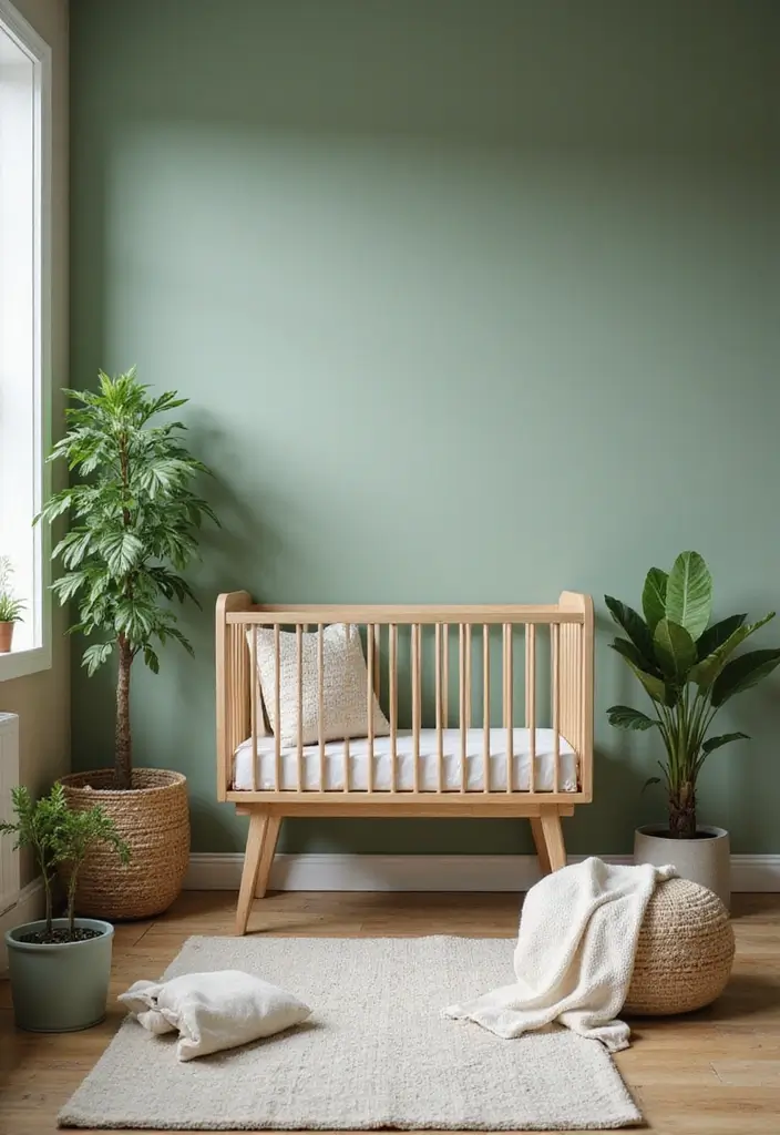 27 Nursery Colors That Create the Perfect Mood for Baby - 1. Serene Sage Green