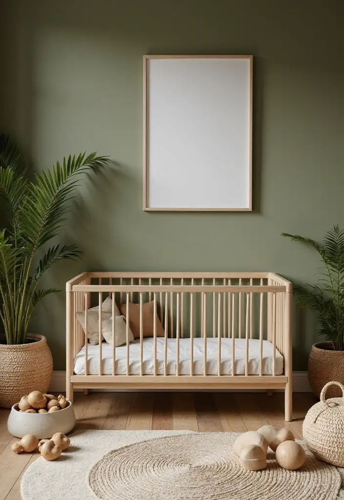 27 Nursery Colors That Create the Perfect Mood for Baby - 13. Earthy Olive Green