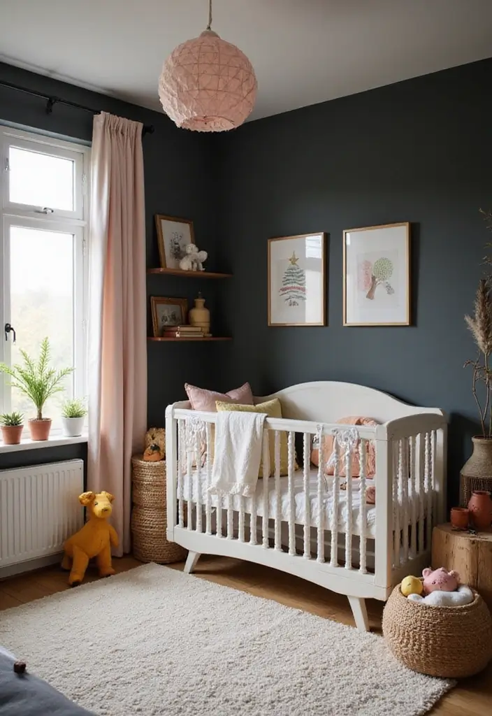 27 Nursery Colors That Create the Perfect Mood for Baby - 14. Soft Charcoal