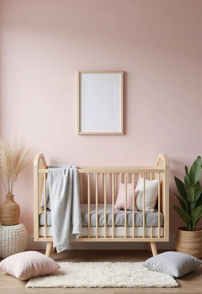 27 Nursery Colors That Create the Perfect Mood for Baby - 2. Soft Blush Pink