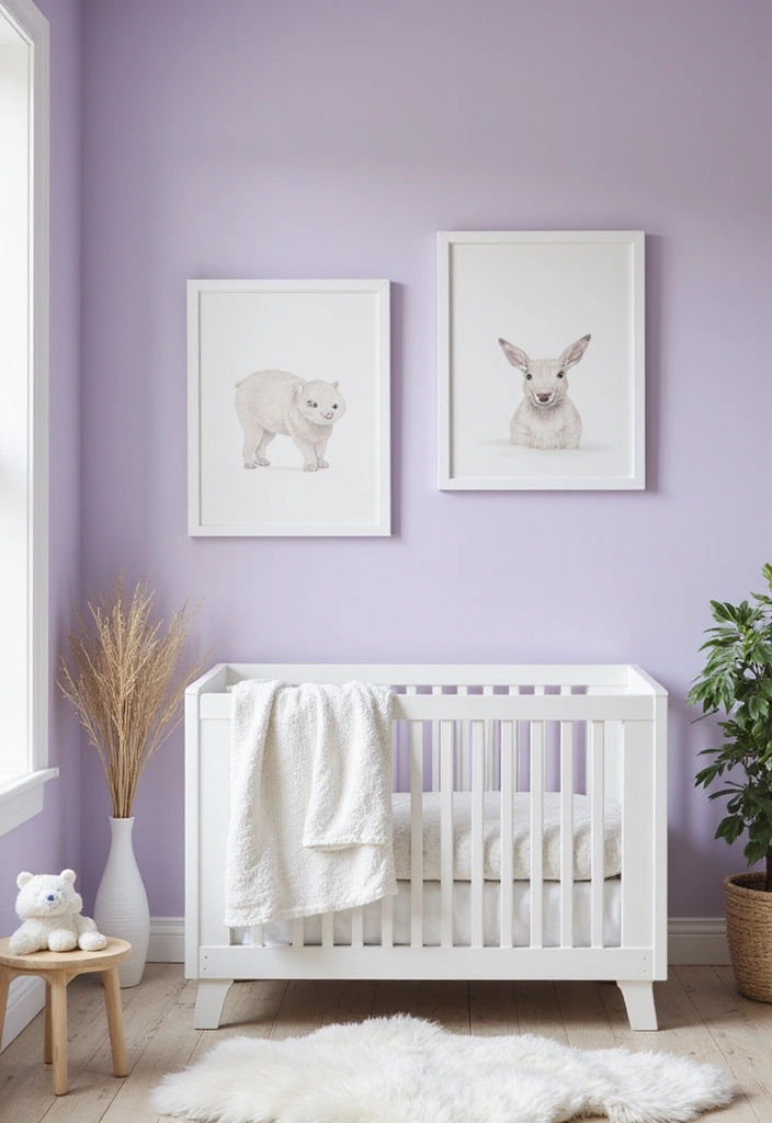 27 Nursery Colors That Create the Perfect Mood for Baby - 3. Gentle Lavender