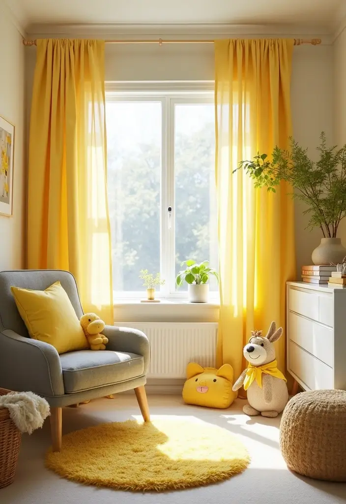 27 Nursery Colors That Create the Perfect Mood for Baby - 4. Cheerful Sunshine Yellow