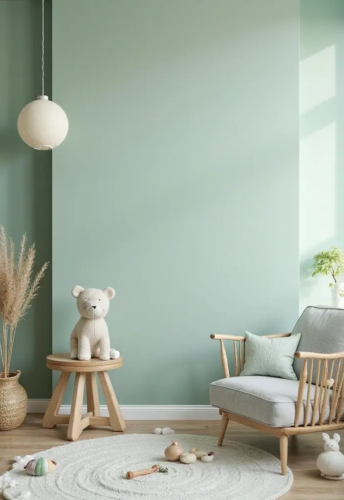 27 Nursery Colors That Create the Perfect Mood for Baby - 7. Muted Mint Green
