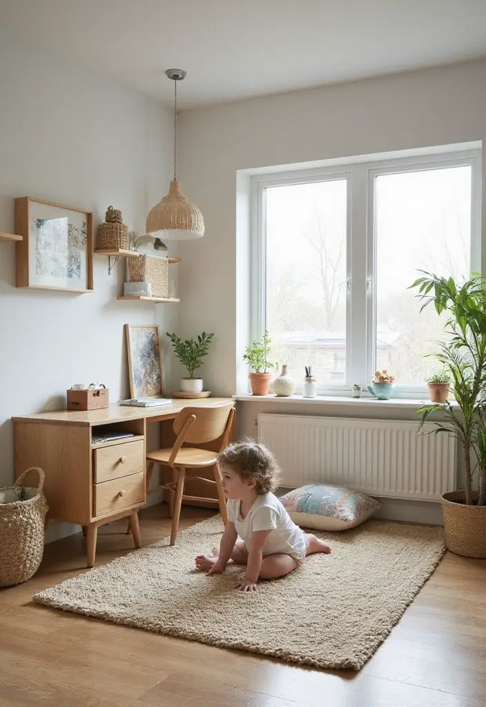 27 Nursery Office Combo Designs That Are Practical and Stylish 16 27 Nursery Office Combo Designs That Are Practical and Stylish 16. Play Area Integration