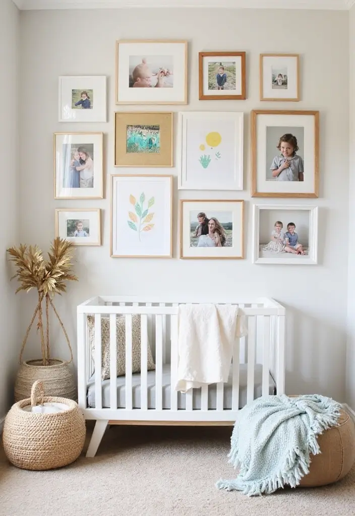 27 Nursery in Bedroom Setups That Save Space Beautifully 15 27 Nursery in Bedroom Setups That Save Space Beautifully 15. Art Displays Personal Touch