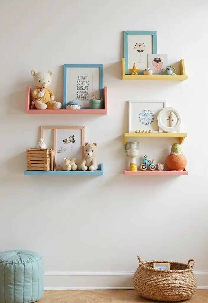 27 Nursery in Bedroom Setups That Save Space Beautifully 2 27 Nursery in Bedroom Setups That Save Space Beautifully 2. Floating Shelves Stylish Storage Solutions