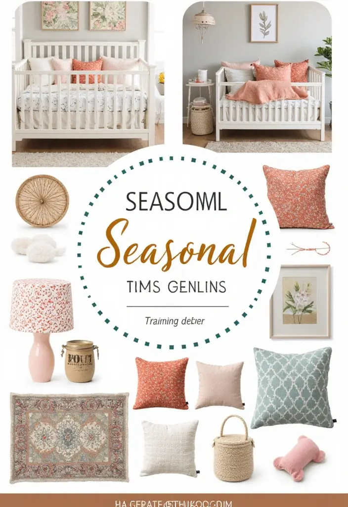 27 Nursery in Bedroom Setups That Save Space Beautifully 26 27 Nursery in Bedroom Setups That Save Space Beautifully 26. Seasonal Decor Freshening Up the Space