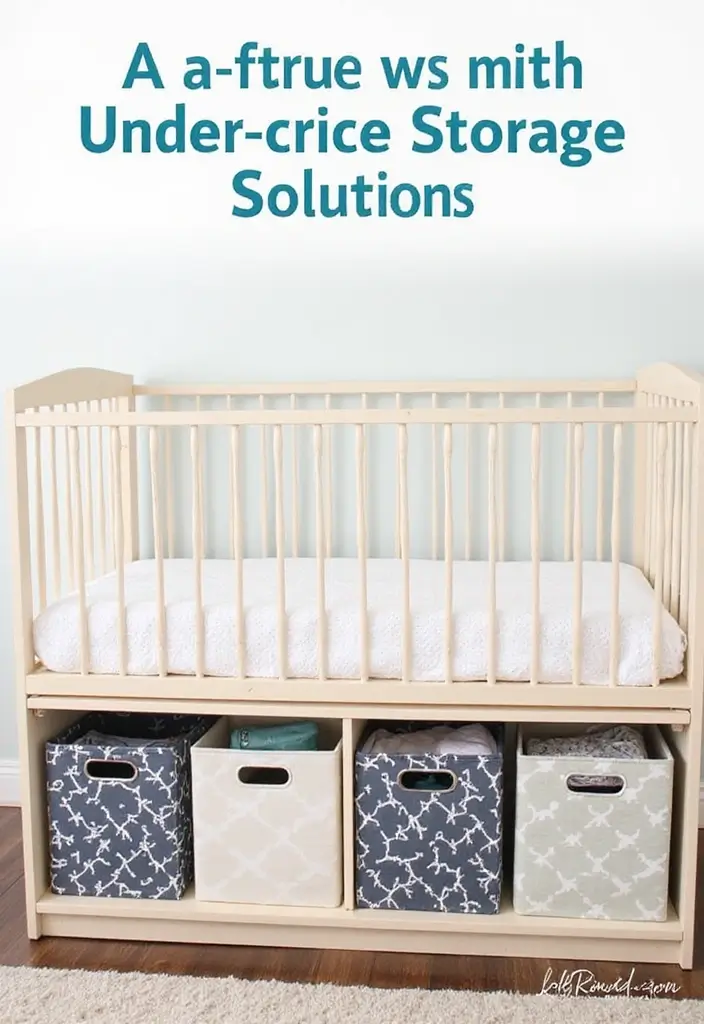 27 Nursery in Bedroom Setups That Save Space Beautifully 6 27 Nursery in Bedroom Setups That Save Space Beautifully 6. Under Crib Storage Solutions