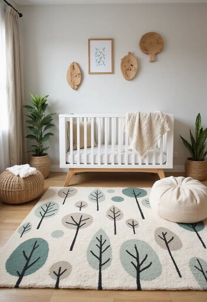 27 Rugs in Nursery Inspirations That Pull the Room Together 4 27 Rugs in Nursery Inspirations That Pull the Room Together - 4. Nature-Inspired Designs