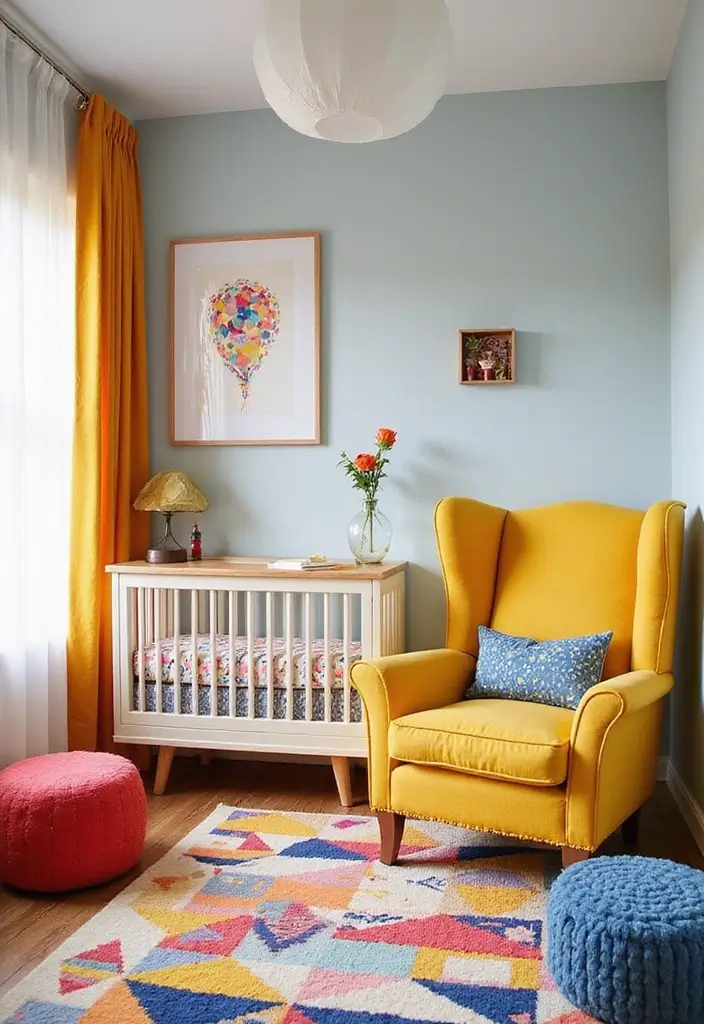 27 Sims 4 Nursery Ideas That You Can Copy in Real Life 2 27 Sims 4 Nursery Ideas That You Can Copy in Real Life - 2. Bright and Bold Colors