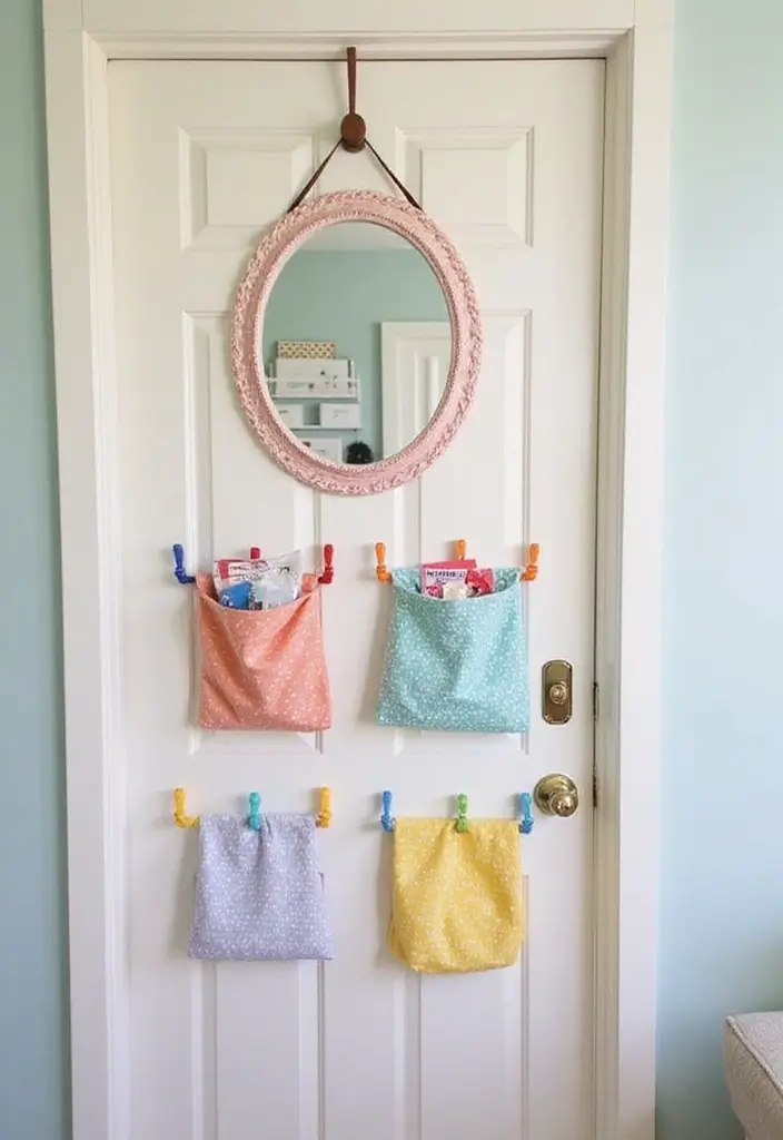 28 Closet Nursery Setups That Save Space Brilliantly 4 28 Closet Nursery Setups That Save Space Brilliantly - 4. Closet Door Makeover