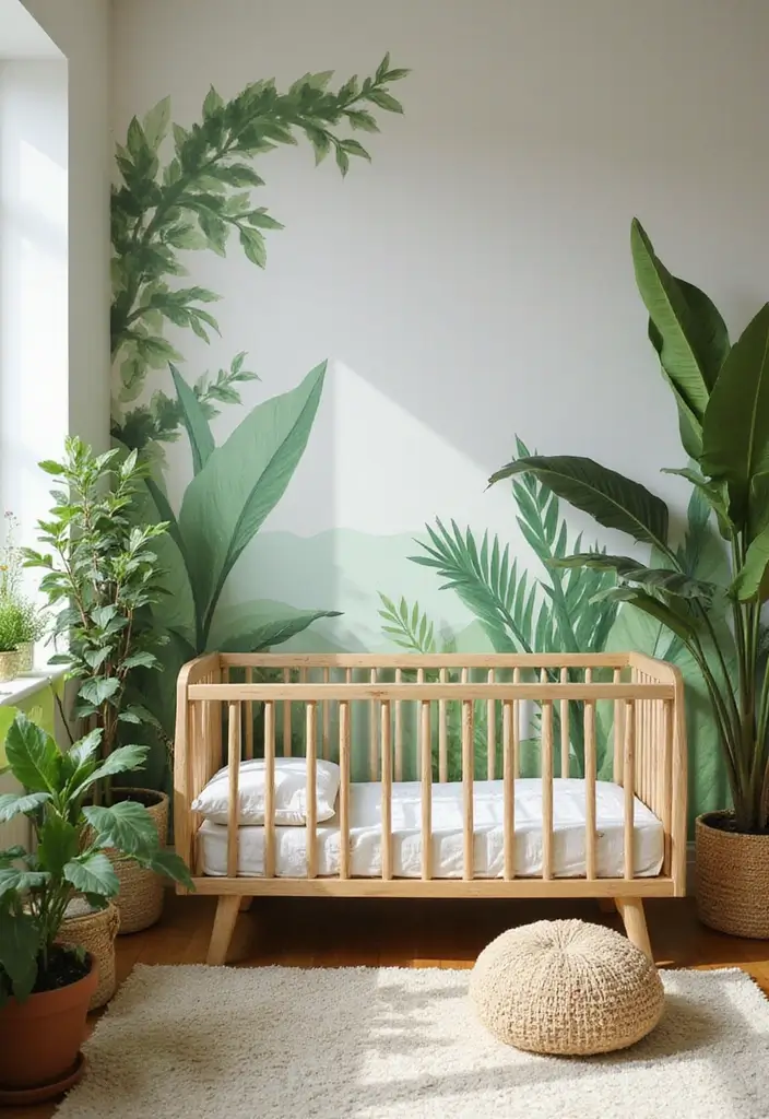 28 Modern Nursery Ideas That Feel Stylish and Fresh - 1. Nature-Inspired Nursery