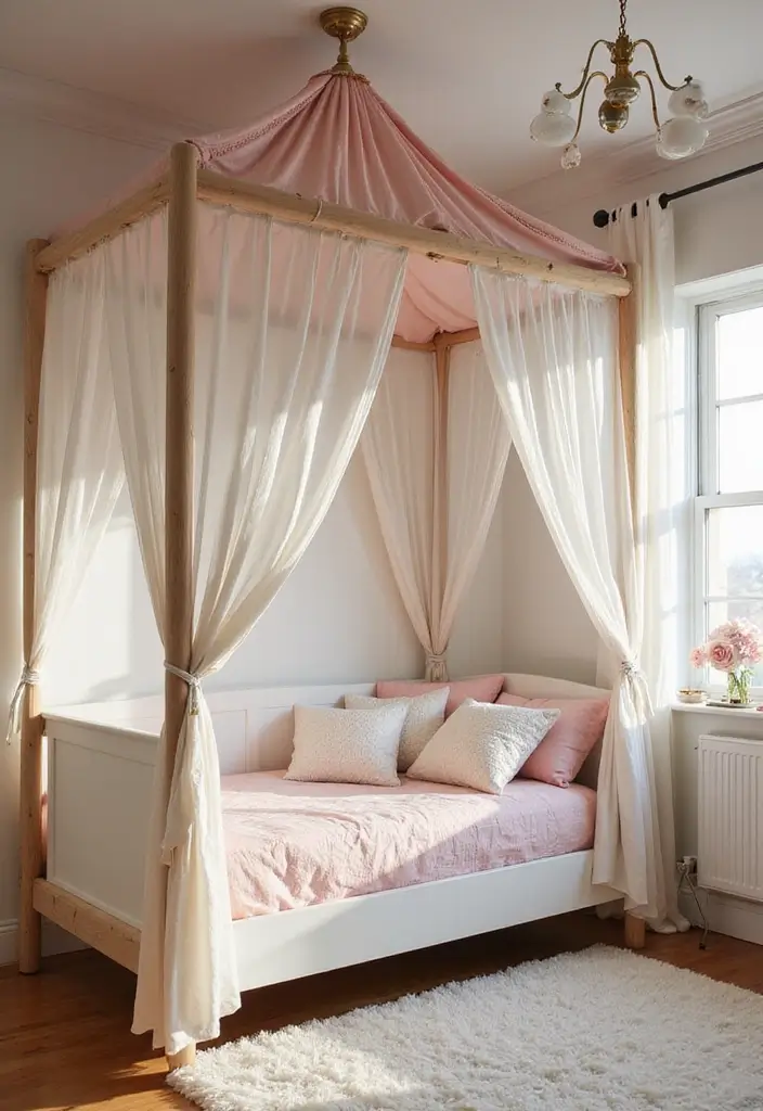 28 Modern Nursery Ideas That Feel Stylish and Fresh - 20. Whimsical Canopy Beds