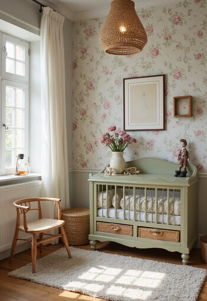 28 Modern Nursery Ideas That Feel Stylish and Fresh - 4. Vintage Charm Meets Modern Function