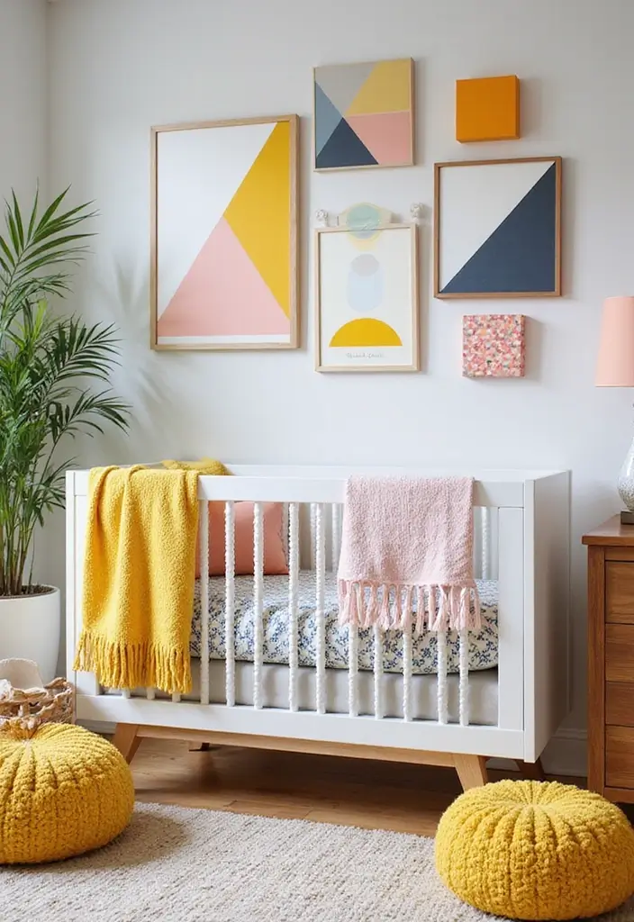 28 Modern Nursery Ideas That Feel Stylish and Fresh - 5. Bold Geometric Patterns