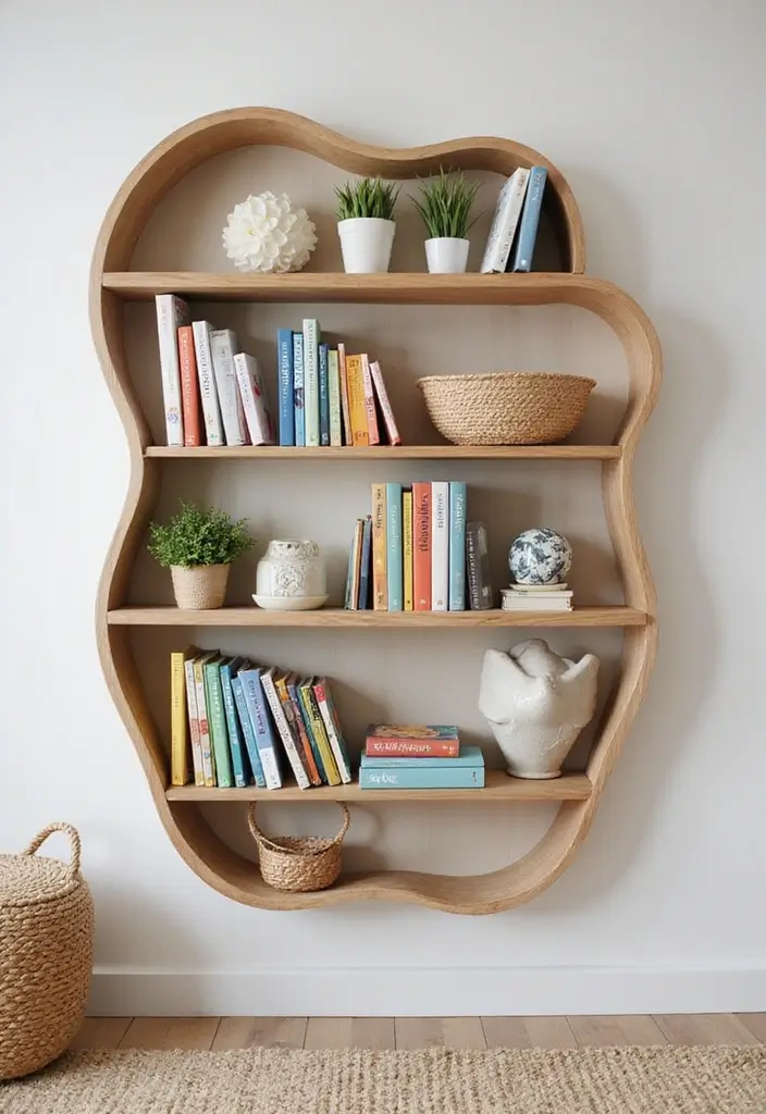 28 Nursery Bookshelf Designs That Encourage Early Reading 11 28 Nursery Bookshelf Designs That Encourage Early Reading - 11. Wall Art Bookshelf