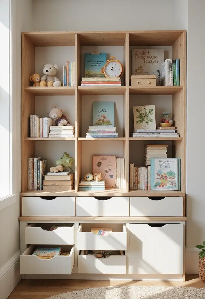 28 Nursery Bookshelf Designs That Encourage Early Reading 12 28 Nursery Bookshelf Designs That Encourage Early Reading - 12. Interactive Bookshelf