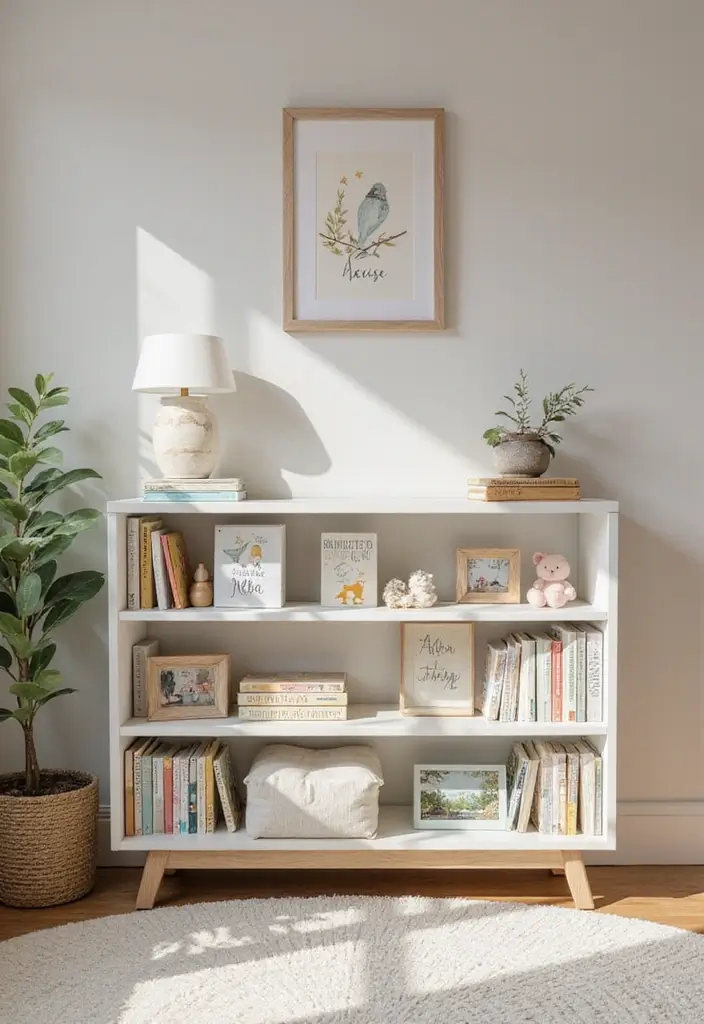 28 Nursery Bookshelf Designs That Encourage Early Reading 23 28 Nursery Bookshelf Designs That Encourage Early Reading - 23. Personalized Bookshelf