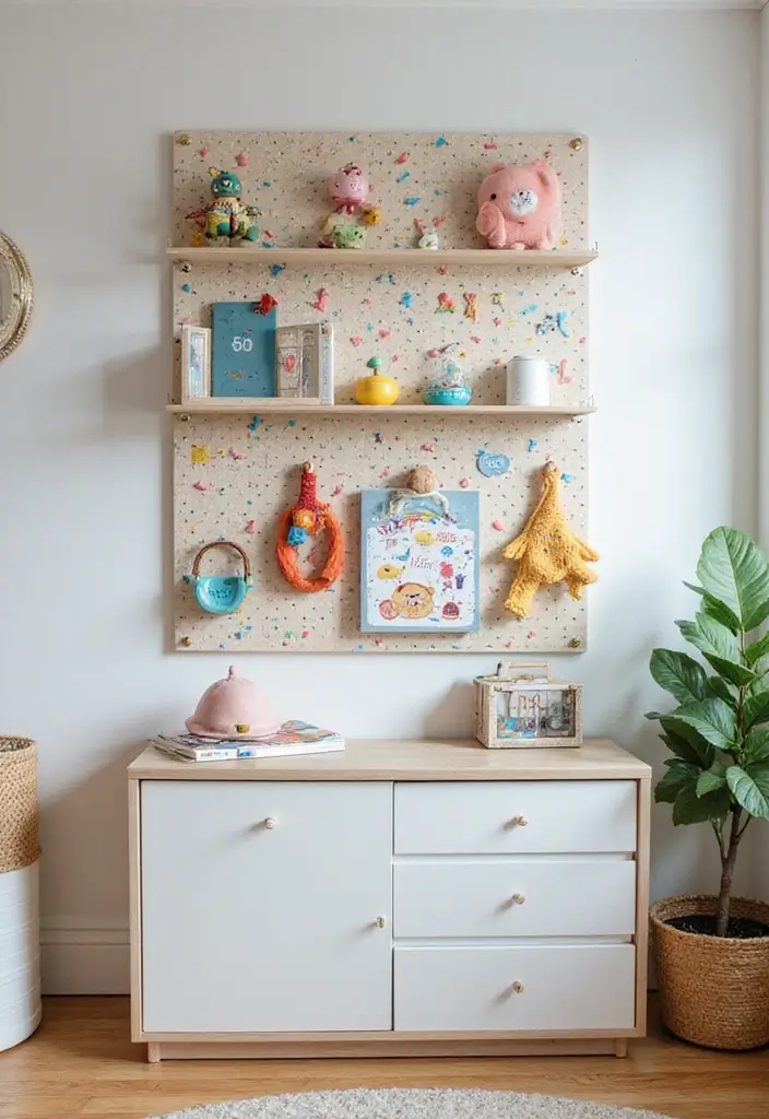 28 Nursery Organization Hacks Every Parent Should Know - 13. Organize with Pegboards