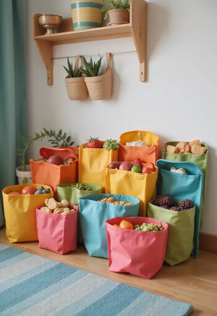 28 Nursery Organization Hacks Every Parent Should Know - 14. Reusable Pouches for Snacks