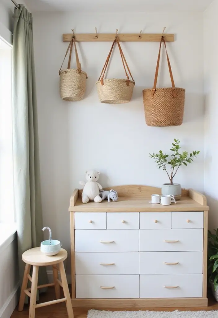28 Nursery Organization Hacks Every Parent Should Know - 20. Make Use of Tension Rods